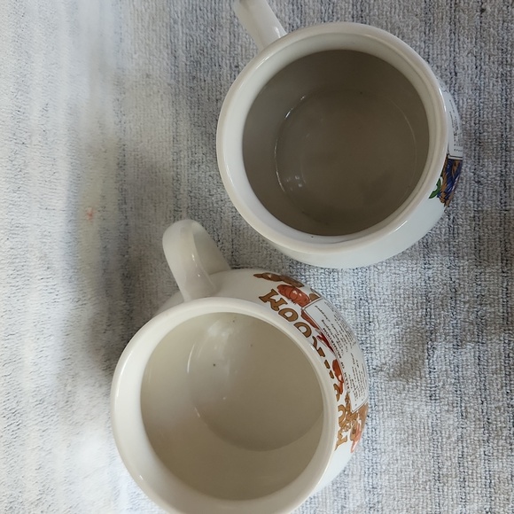 Vintage 70s/80s Ceramic Soup Mugs Set of 2 | Mushroom & Onion Soup Recipes Cups - Picture 6 of 6